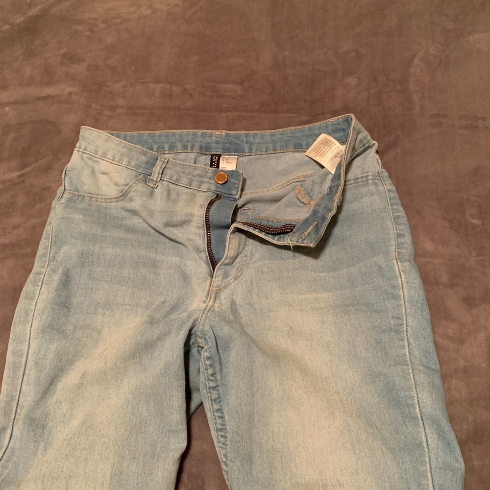 High Waist Light Blue Jeans Size 12